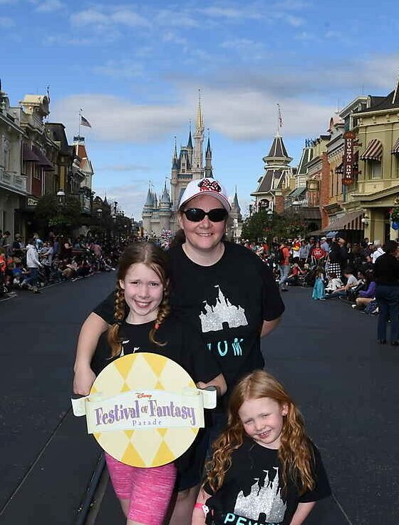 Picture on Main St. USA Magic Kingdom.