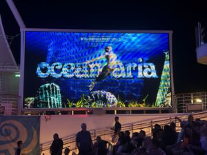 Diving show on Royal Caribbean Cruise. 