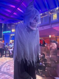 Costume on Allure of the Seas for Halloween.
