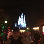 Disney Castle at Very Merry Christmas Party.