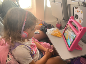 Child with Activity on Plane.