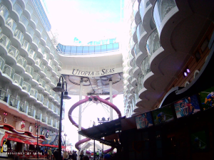 Boardwalk on Utopia of the Seas.