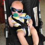 cool, baby, sunglasses, hot, summer, stroller, outing, cute, child, nature, happy, little, adorable, fun, boy, infant, happiness, innocence, joy, playful, stylish, laid-back, chill, relax