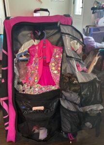 Dance bag with accessories